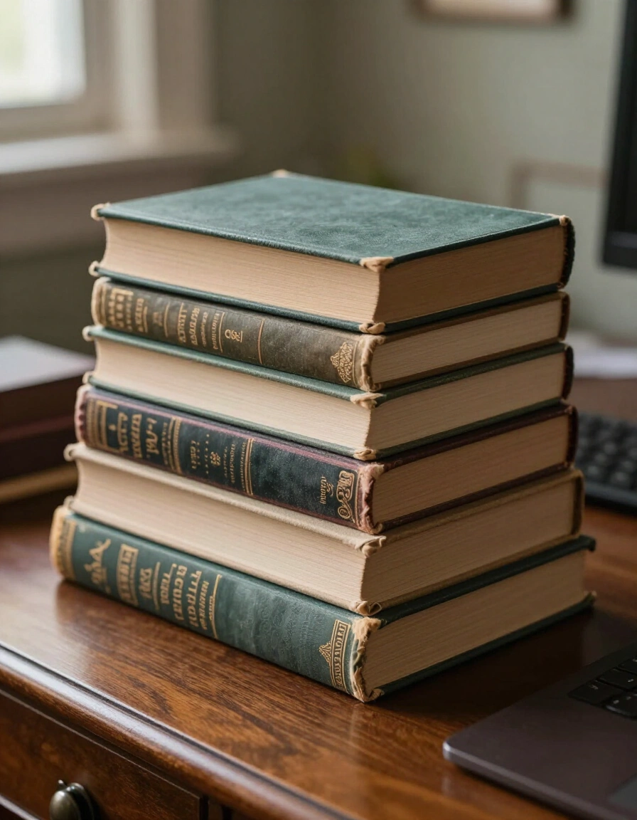 17. Display a Collection of Vintage Books