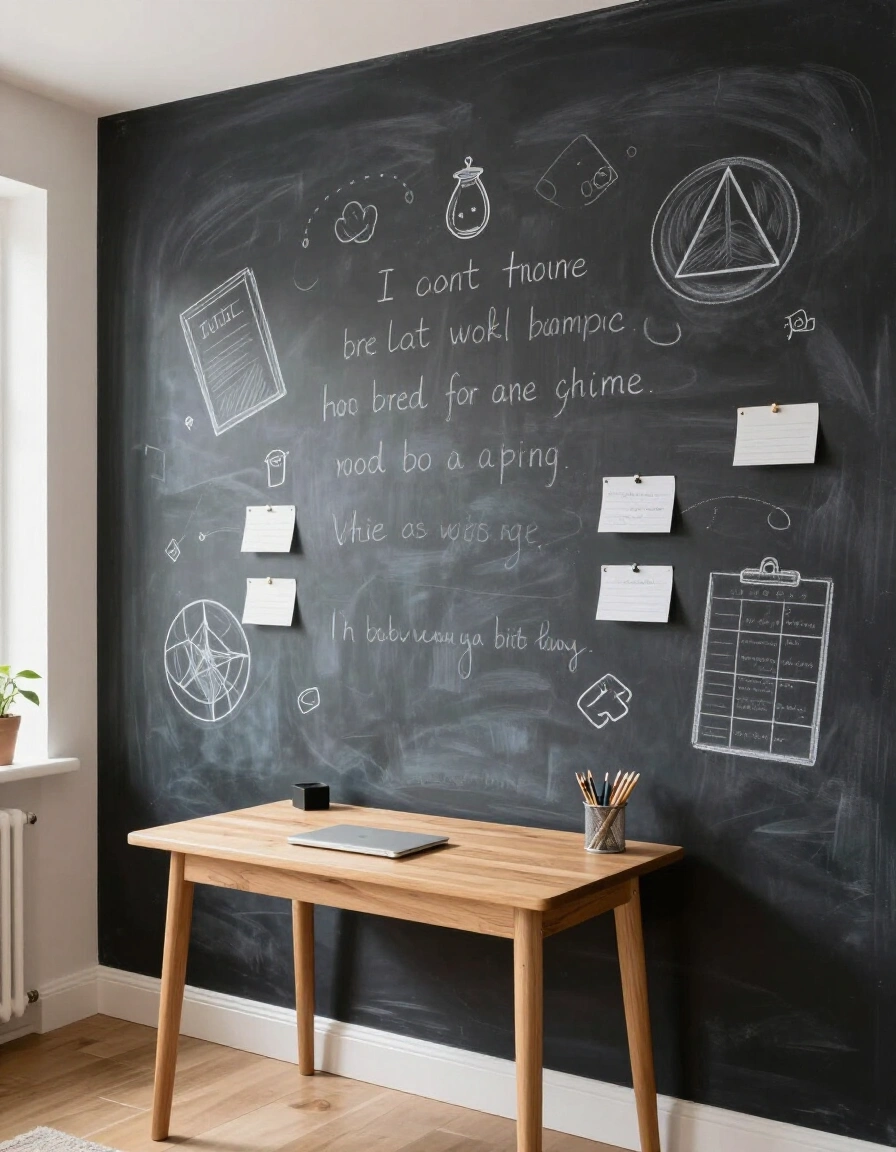 9. Budget-Friendly DIY Chalkboard