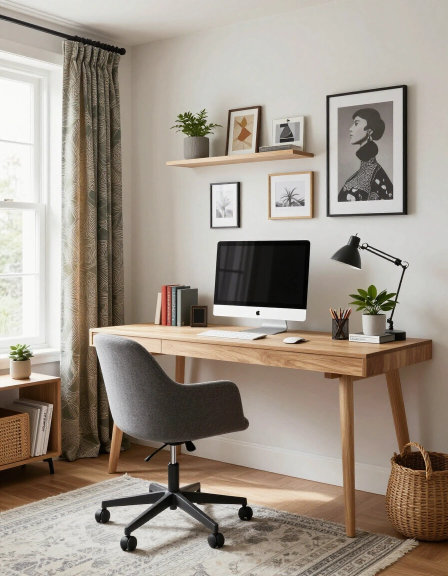 14. Eclectic Home Office