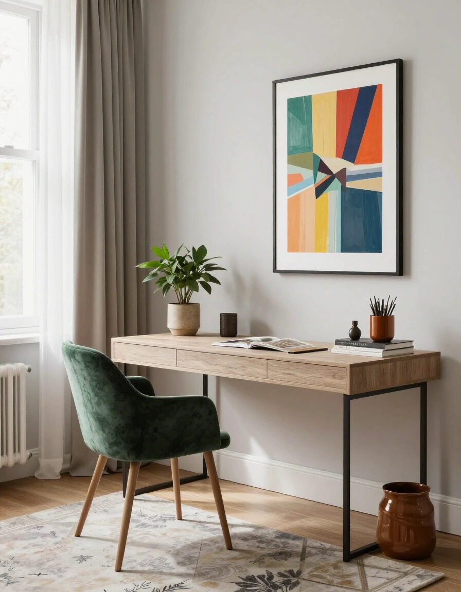 14. Eclectic Home Office