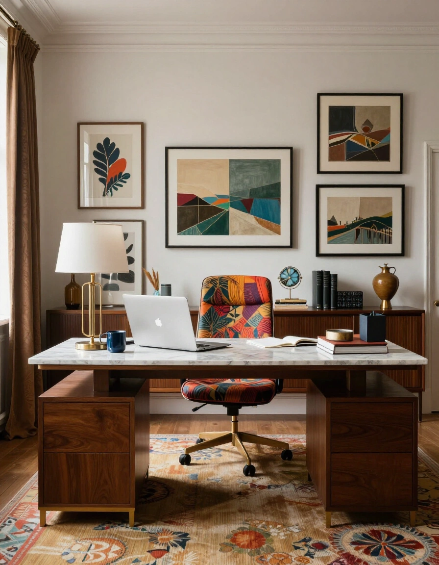 14. Eclectic Office Vibe