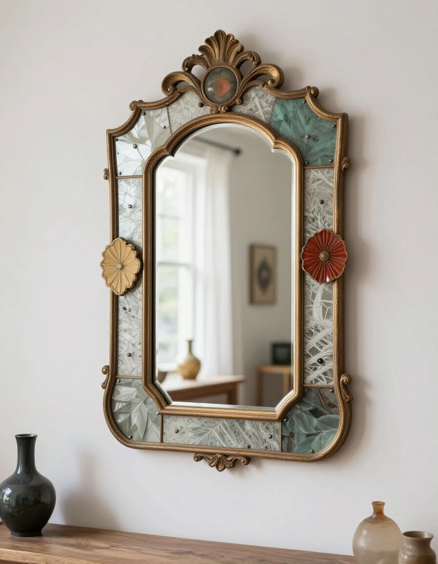 14. Eclectic Ornate Wall Mirror