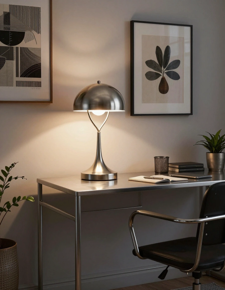 25. Artistic Metal Home Office Lighting