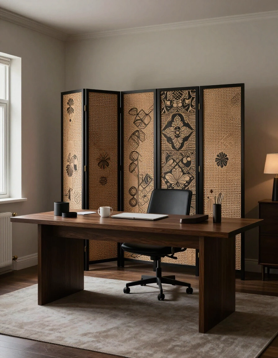 21. Use a Folding Screen for Privacy