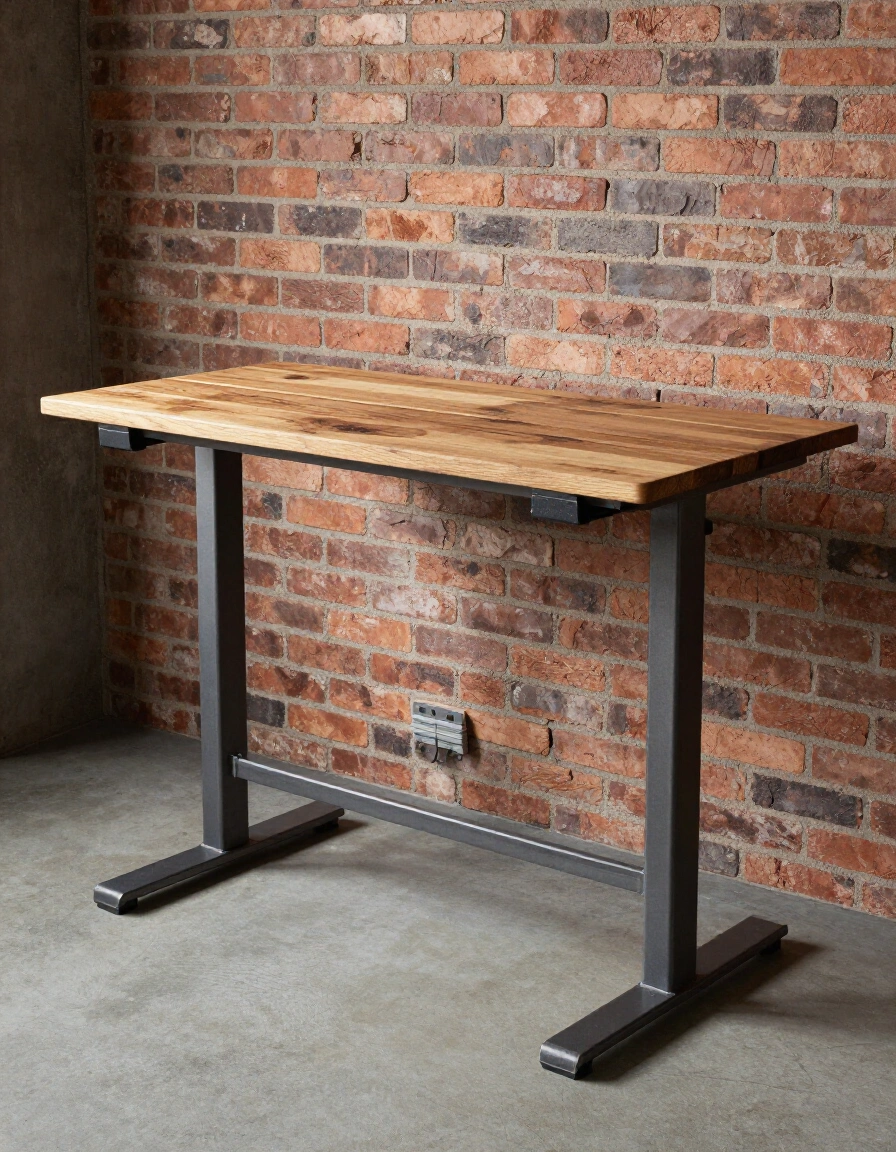 6. Industrial Standing Desk Design