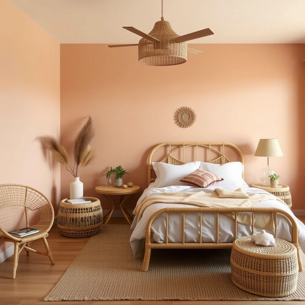 Read more about the article 26 Neutral Boho Bedroom Decor Ideas with Rattan