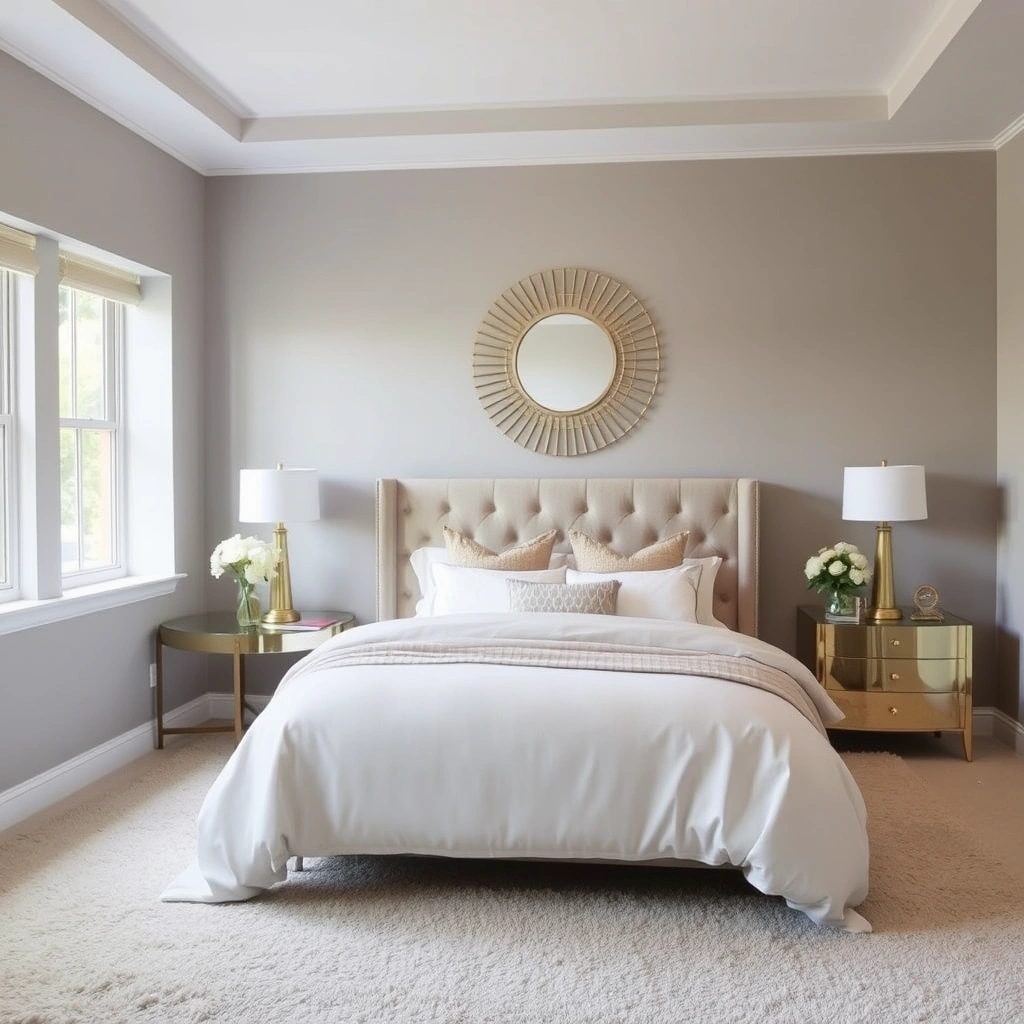 Read more about the article 26 Modern Glam Bedroom Decor Ideas with Gold Accents