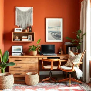 Read more about the article 27 Boho Home Office Decor Ideas