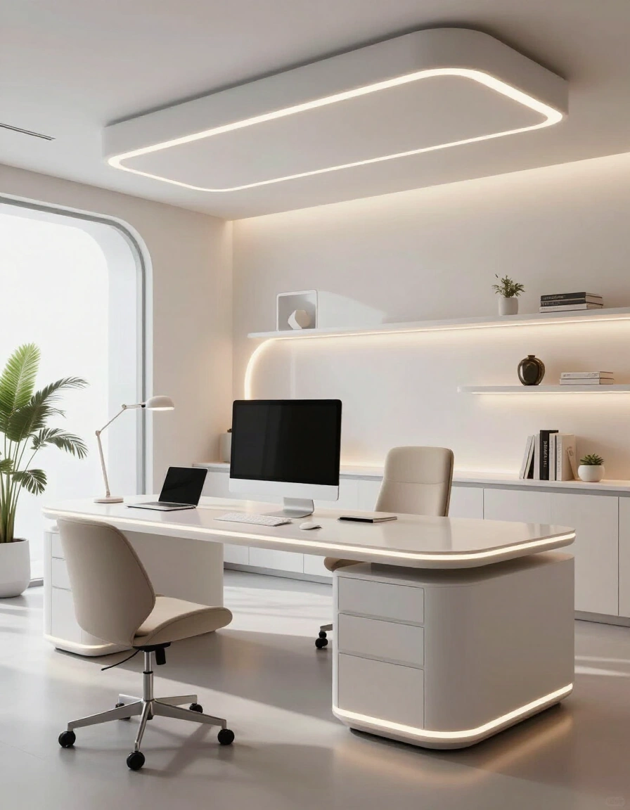 24. Futuristic Home Office