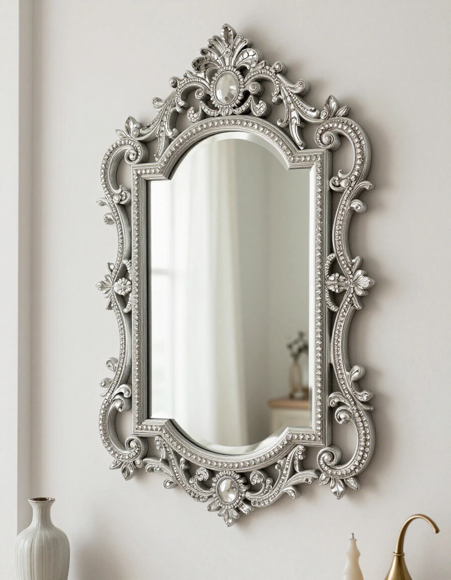 21. Glam Ornate Wall Mirror