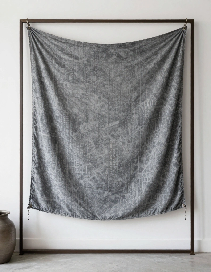 22. Industrial Chic Boho Bedroom Wall Tapestry
