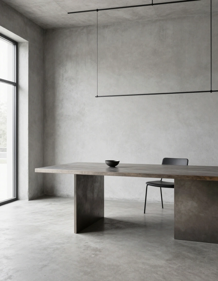 22. Industrial Chic Minimalist Space