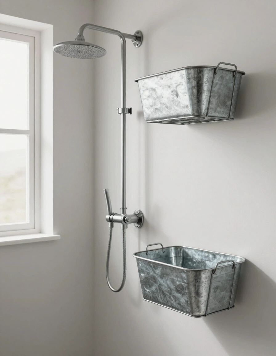 6. Industrial Edge with Baskets