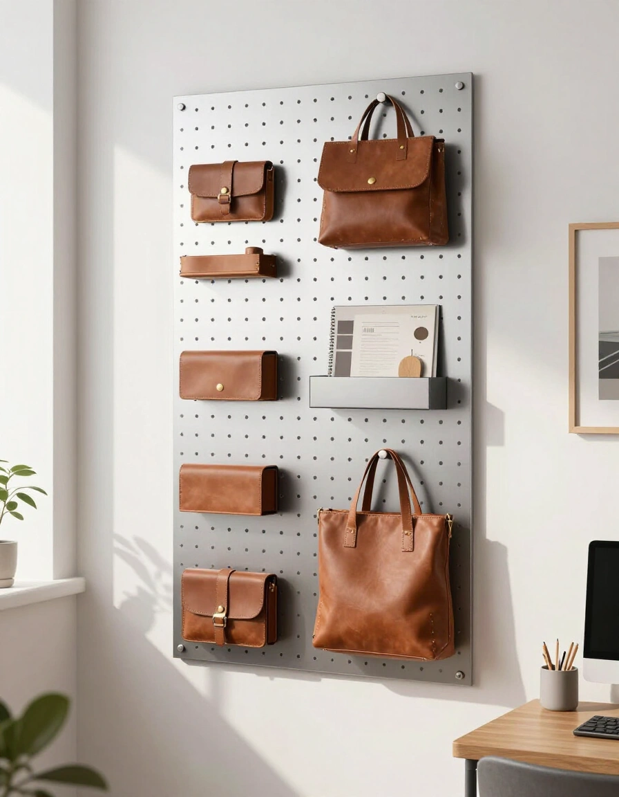 6. Industrial Pegboard Edge