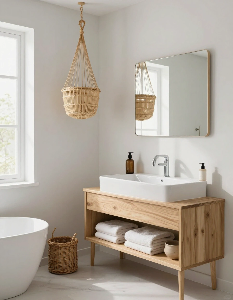 18. Japandi Balance with Zen Baskets