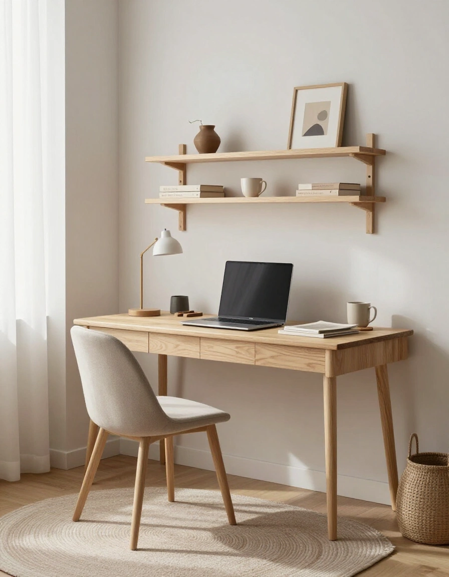 18. Japandi Home Office