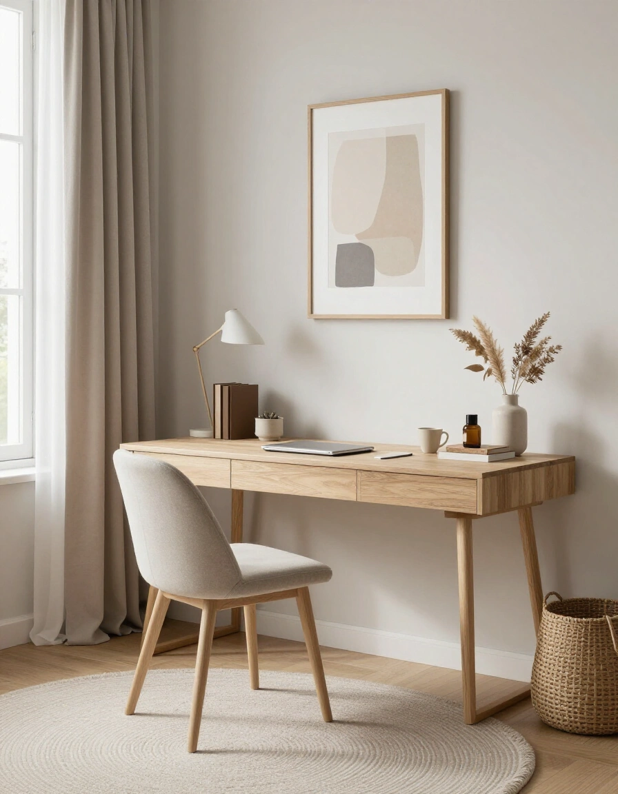 18. Japandi Home Office