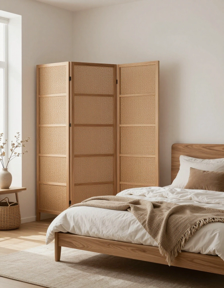 18. Japandi Wooden Screens