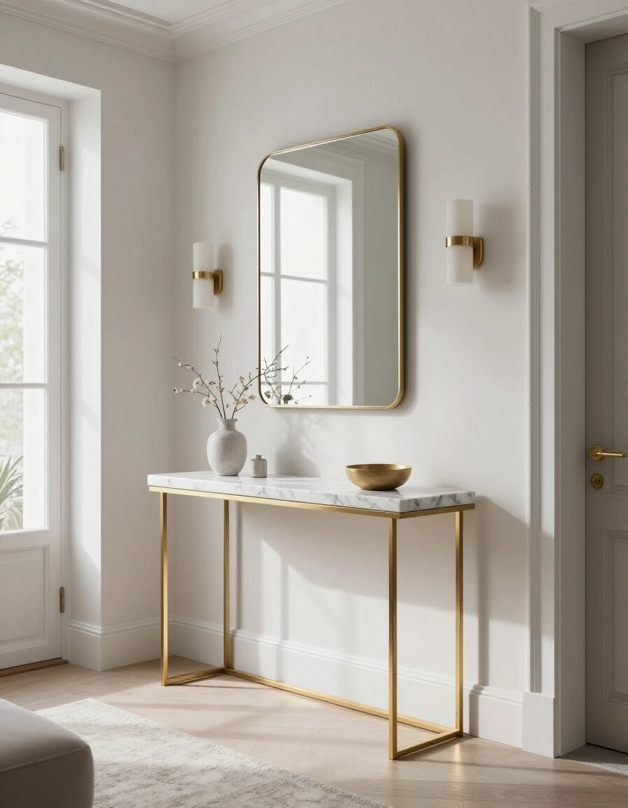 7. Luxurious Marble and Gold