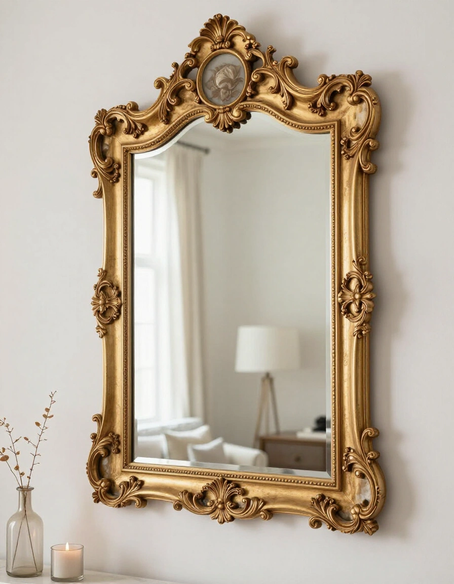 8. Luxury Ornate Wall Mirror