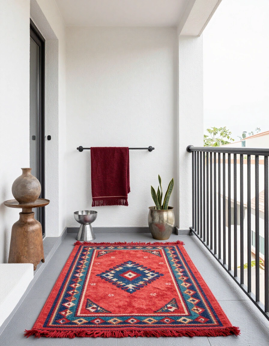 18. Maximalist Industrial Balcony