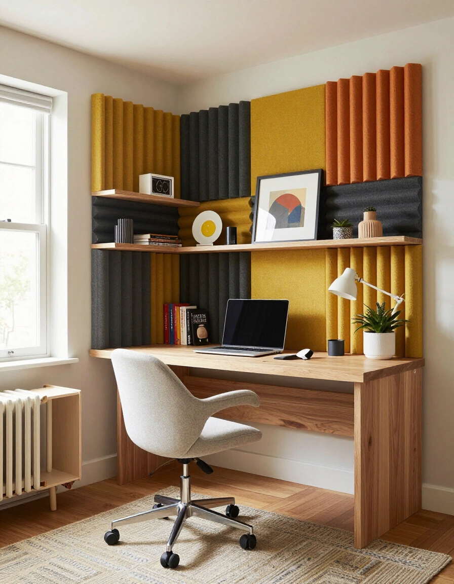 19. Maximalist Soundproof Home Office