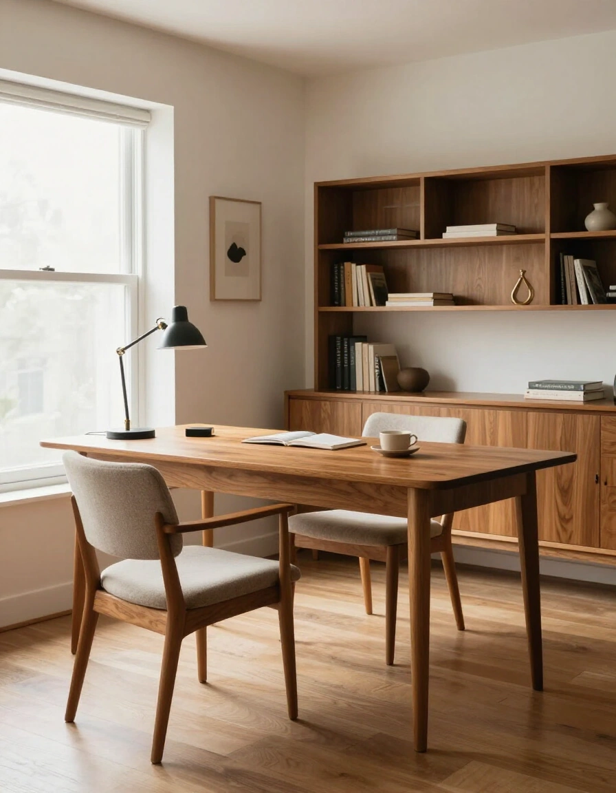 15. Mid-Century Modern Home Office