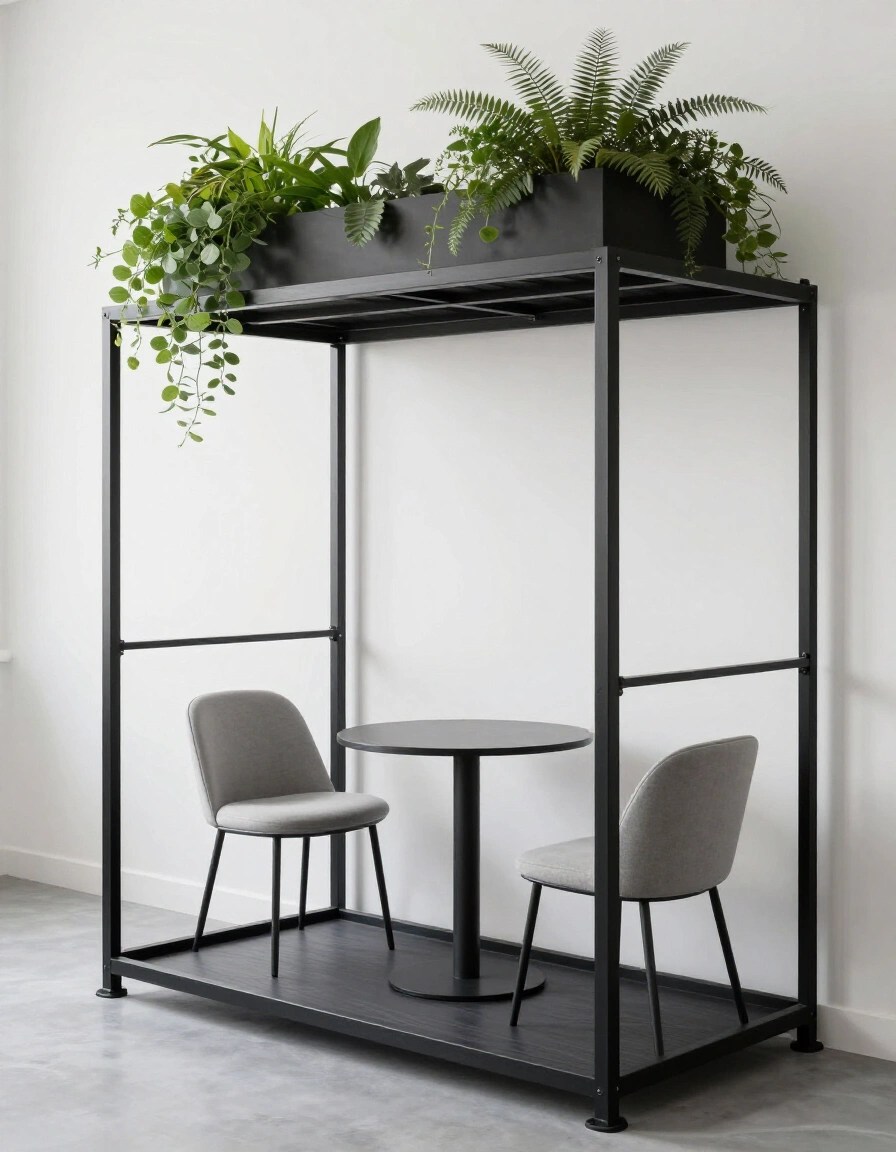 1. Minimal Industrial Balcony