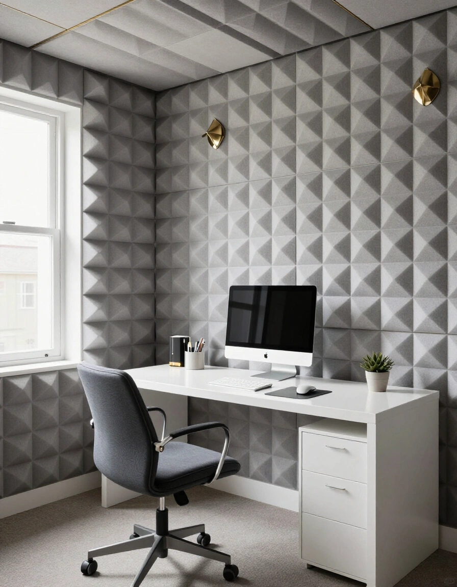 4. Modern Soundproof Home Office