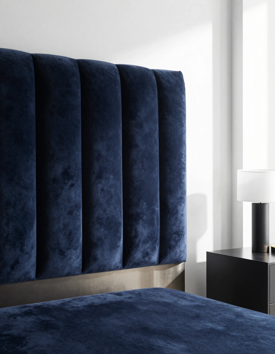 11. Moody Velvet Headboard