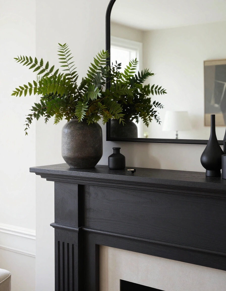 11. Moody Winter Mantel