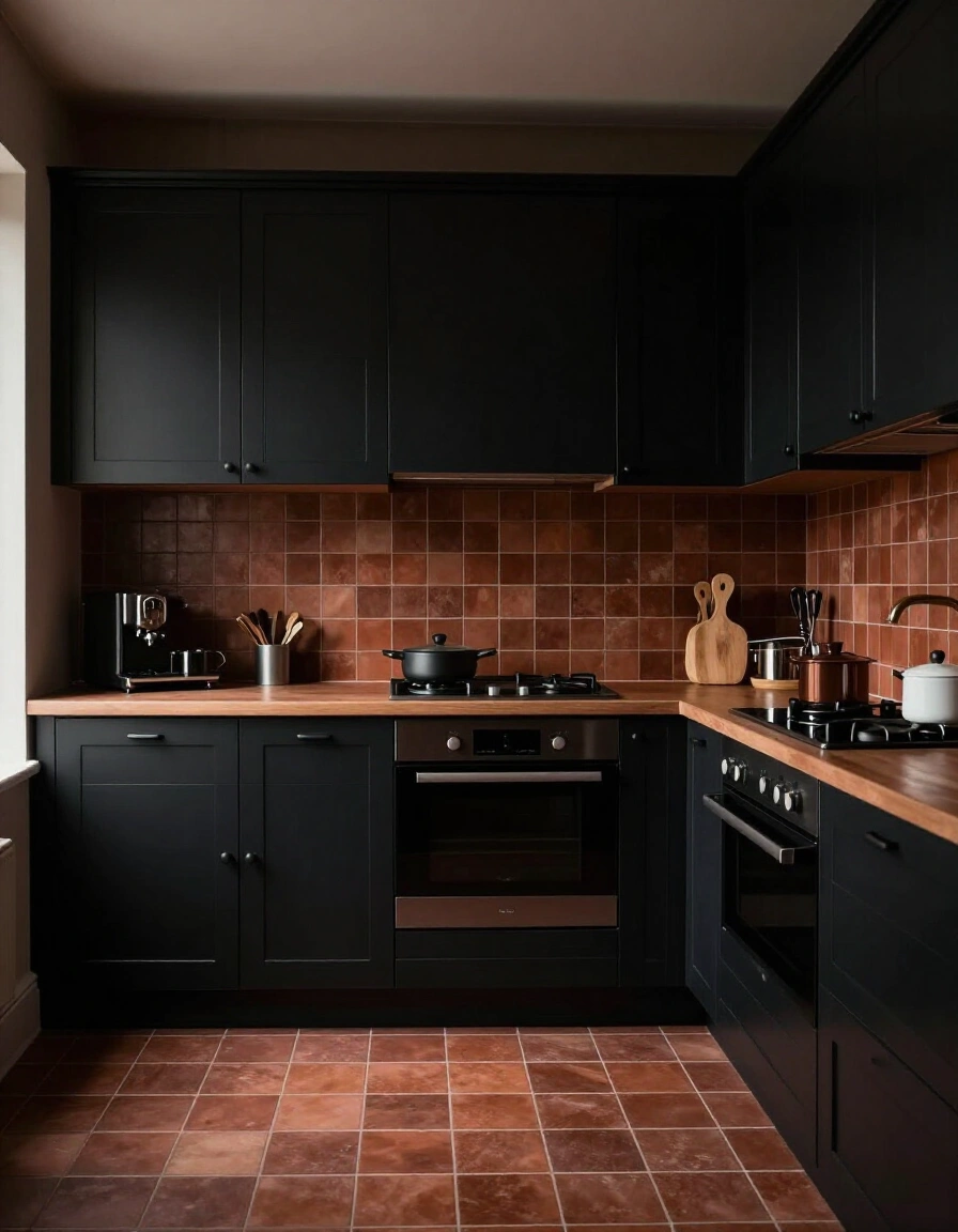 11. Moody/Dark Desert Tones Backsplash