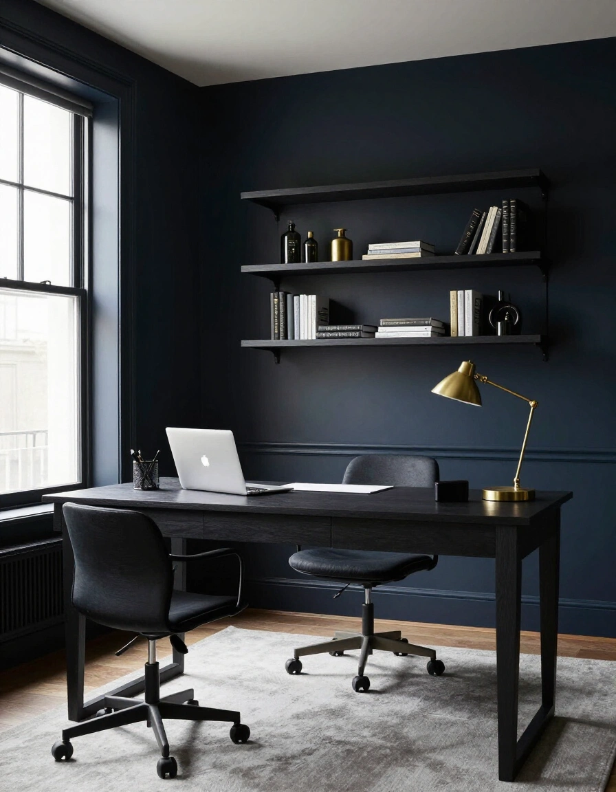 11. Moody/Dark Home Office