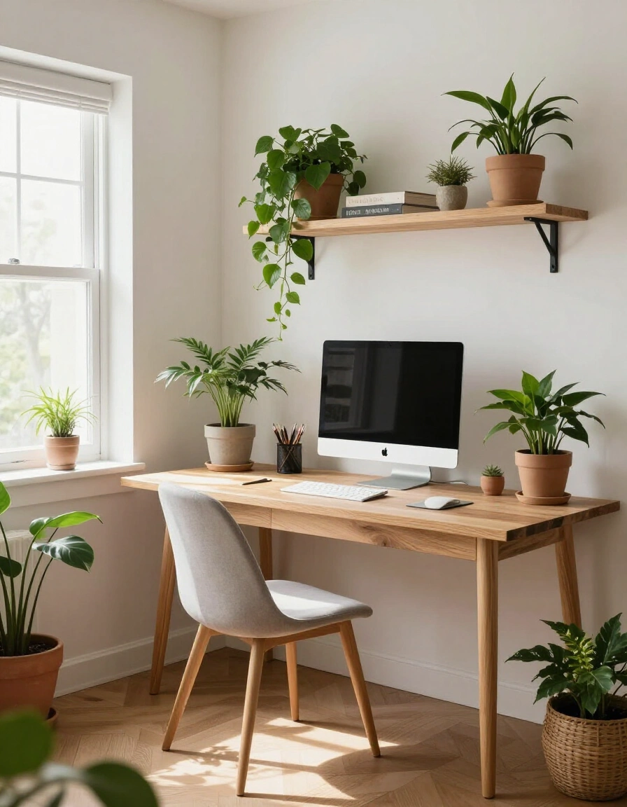 13. Nature-Inspired Home Office