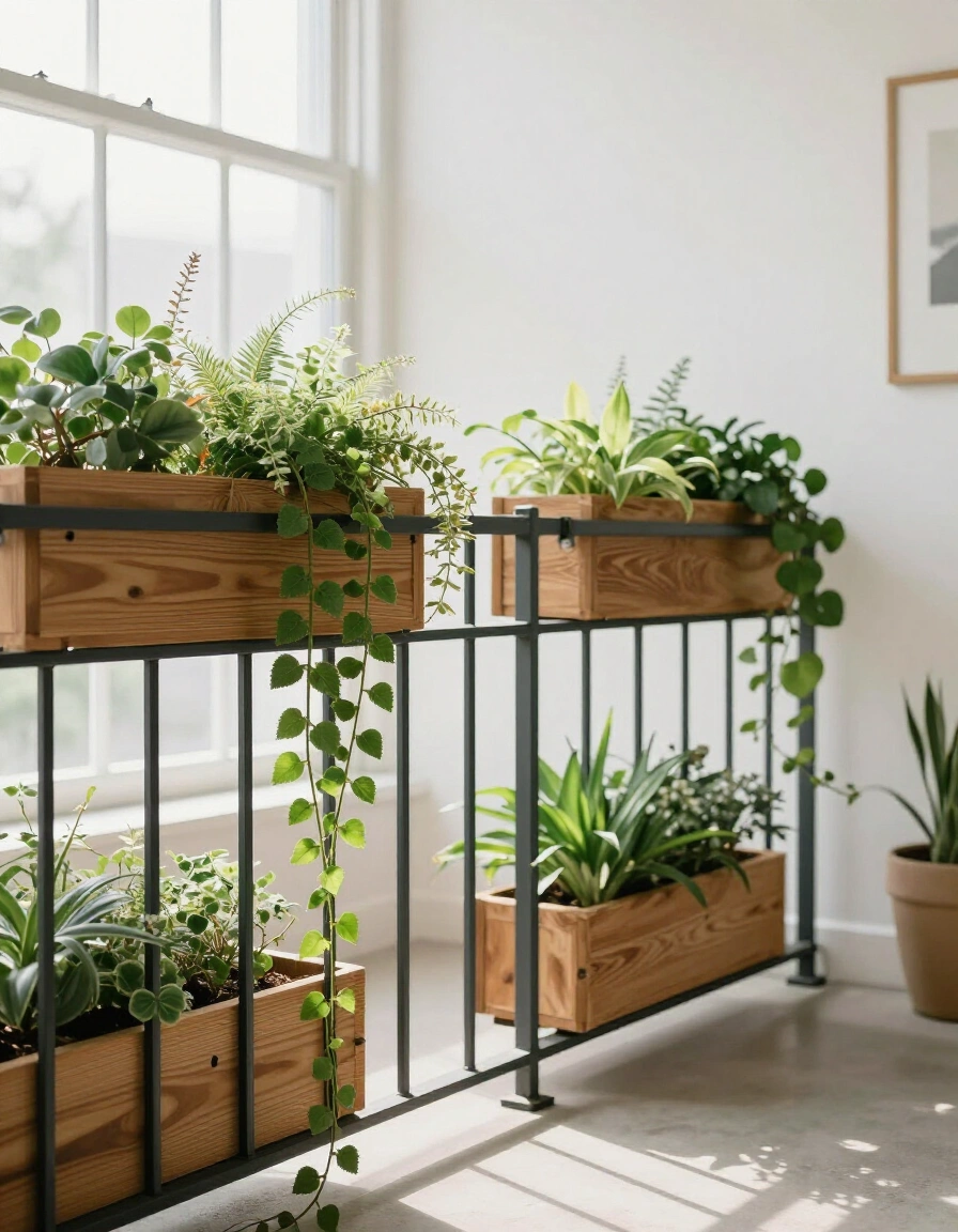 12. Nature-Inspired Industrial Balcony