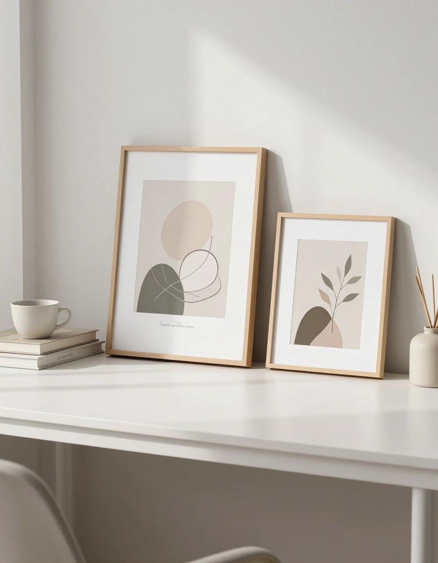 21. Personalized Minimalist Desk Design