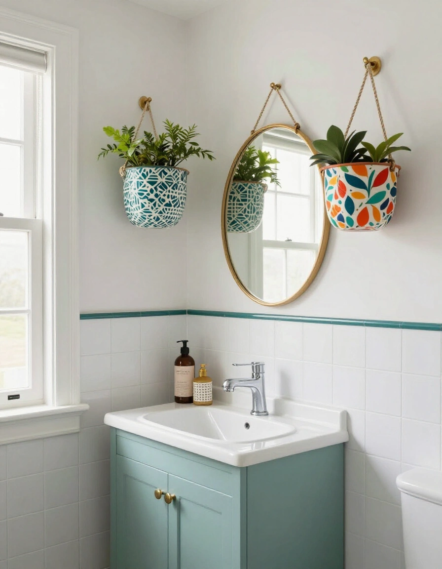 22. Retro Revival with Funky Baskets