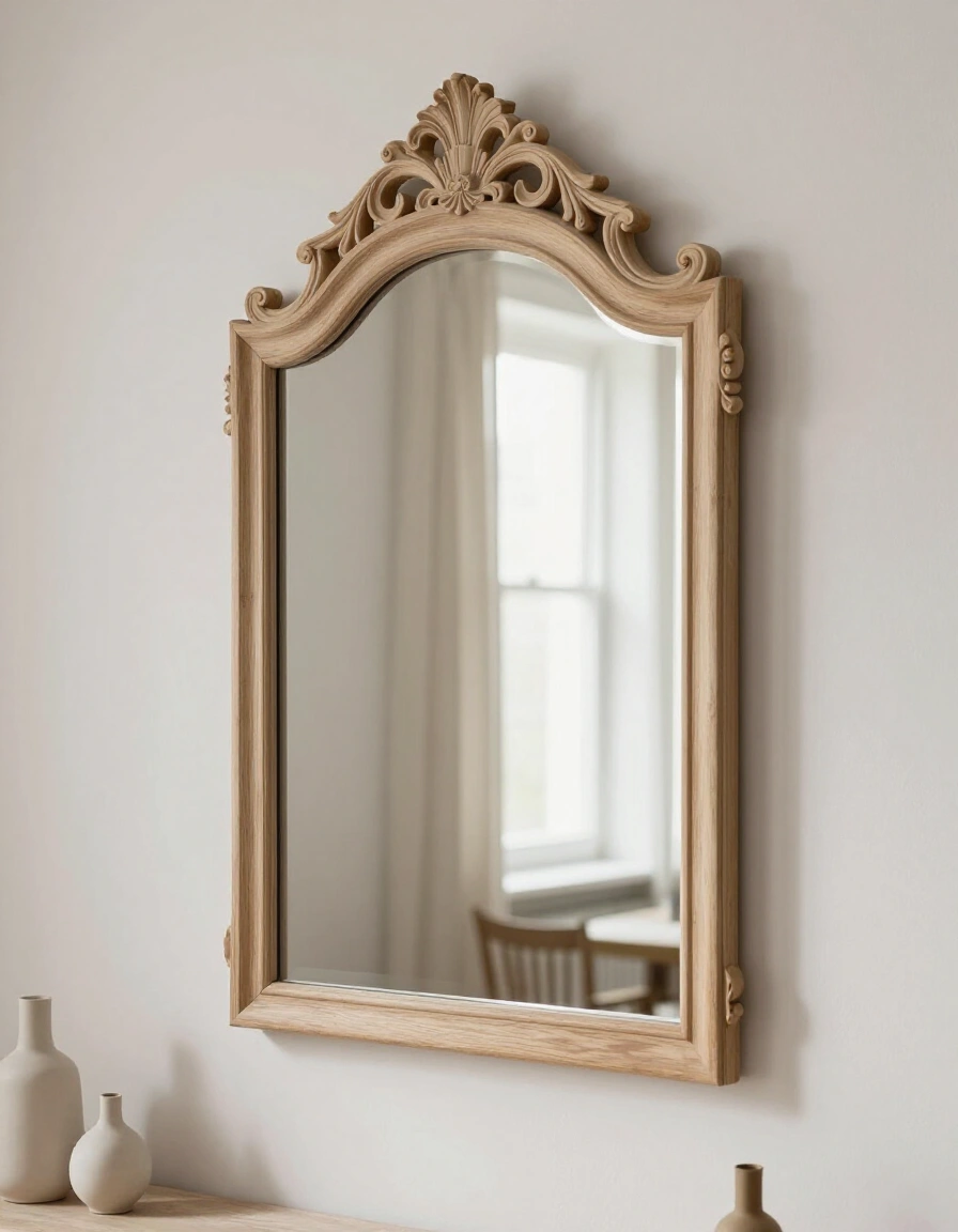 5. Scandinavian Ornate Wall Mirror
