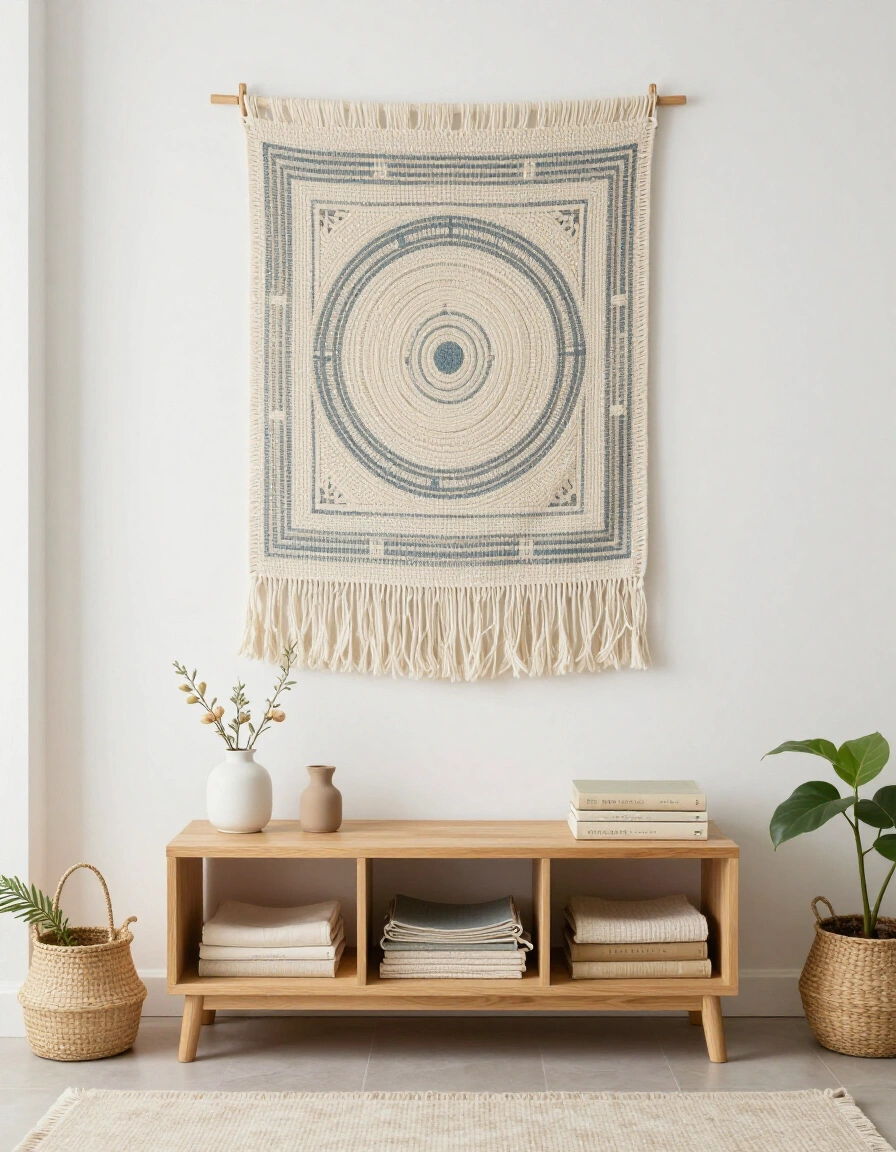 9. Small Space Boho Bedroom Wall Tapestry