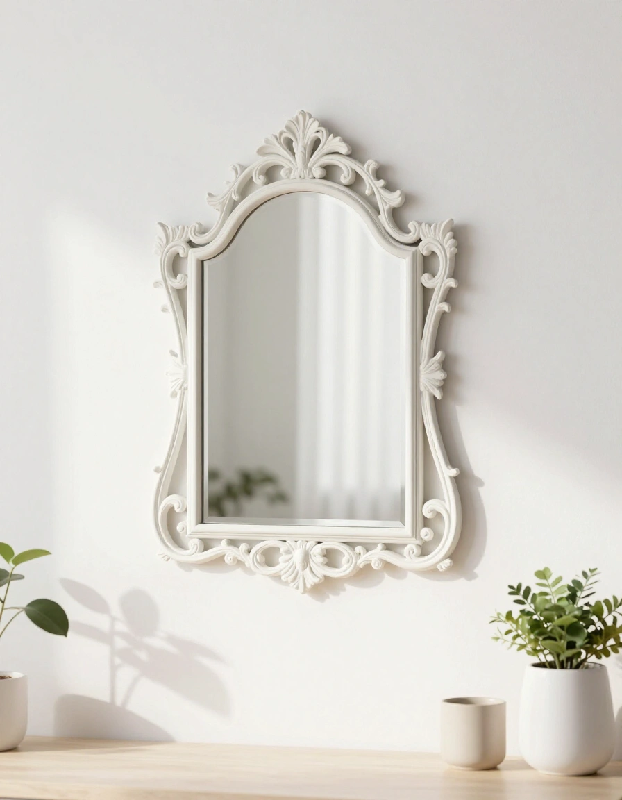 10. Small Space Ornate Wall Mirror