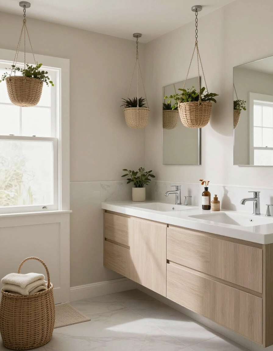 23. Transitional Style with Neutral Baskets