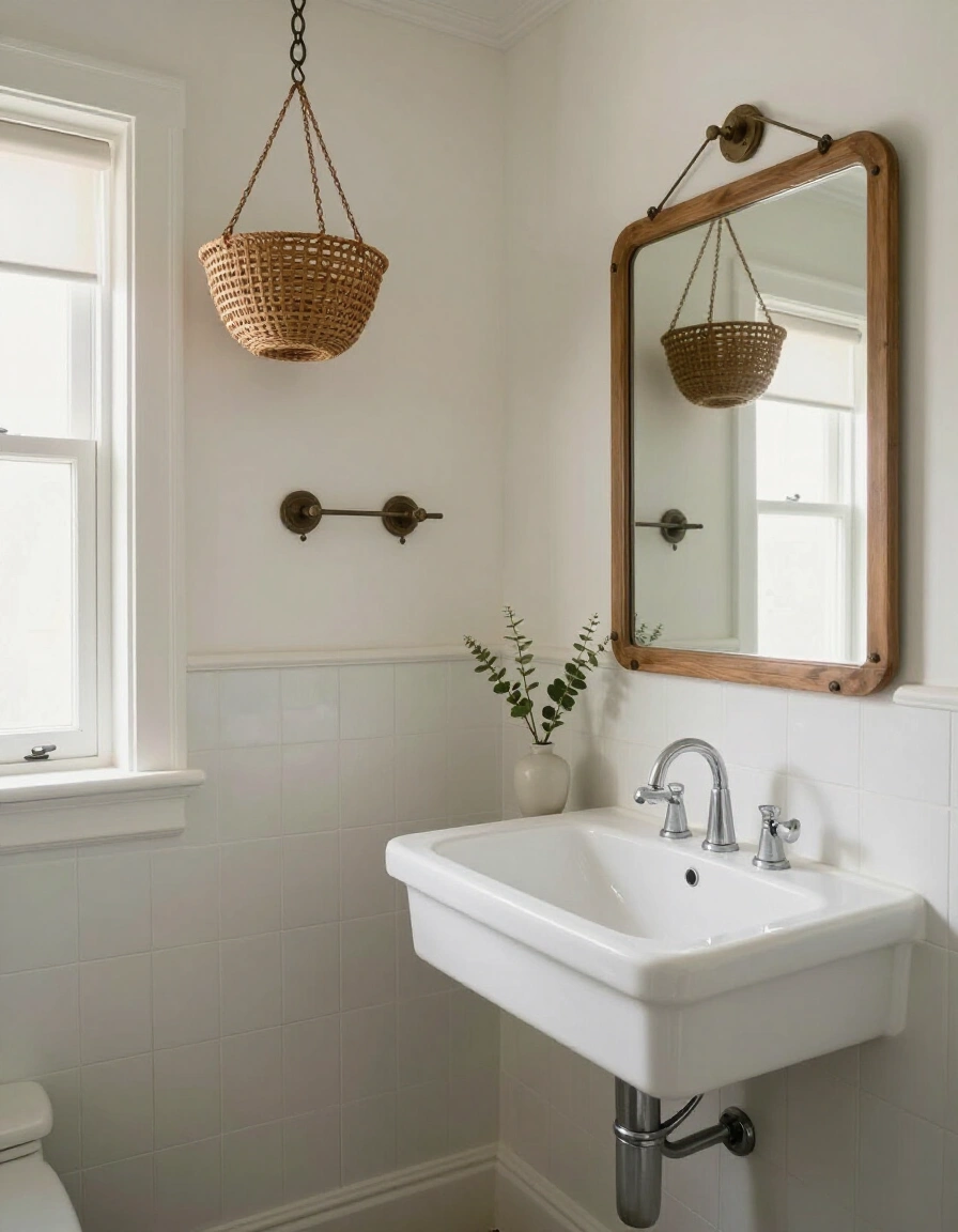 20. Vintage Charm with Antique Baskets