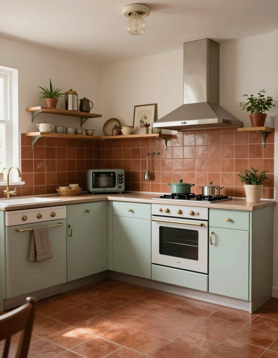 20. Vintage Desert Tones Backsplash