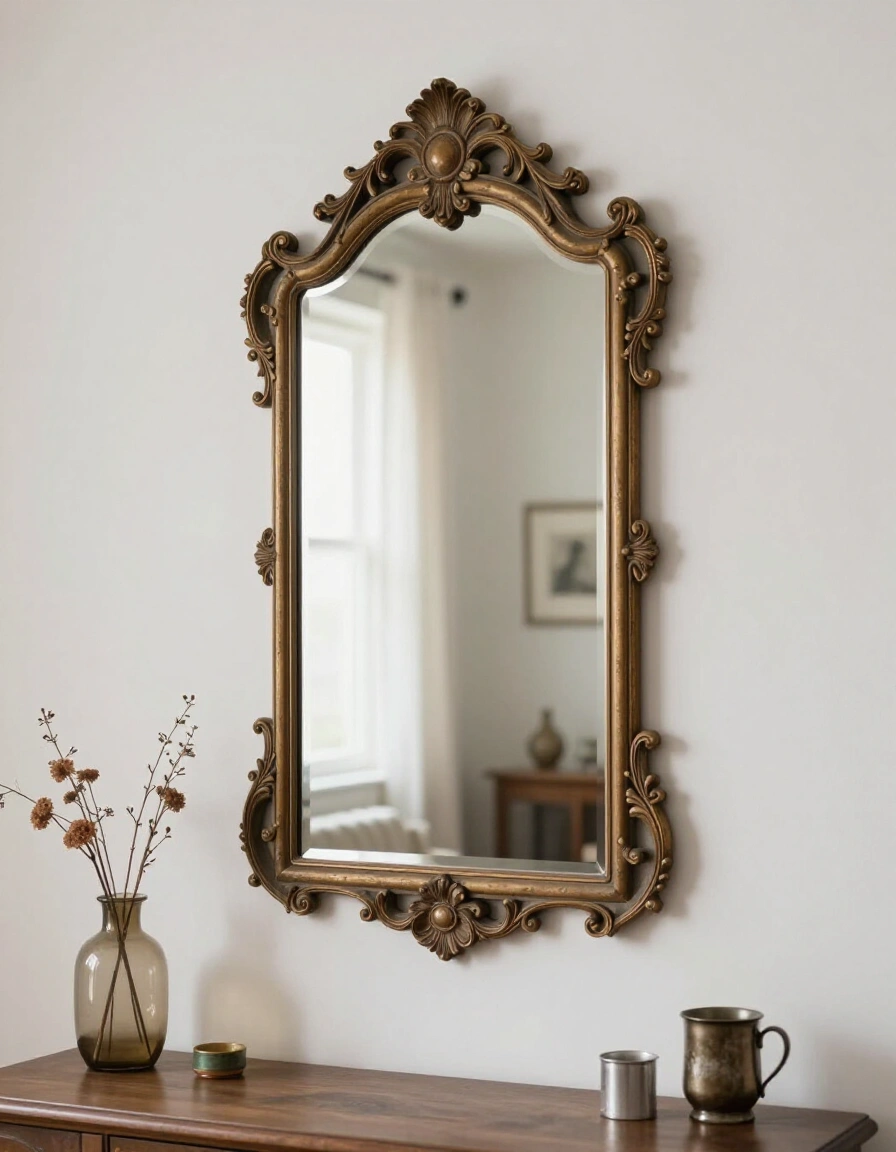 20. Vintage Ornate Wall Mirror