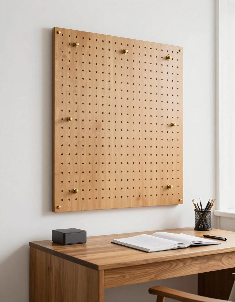 20. Vintage Pegboard Nostalgia