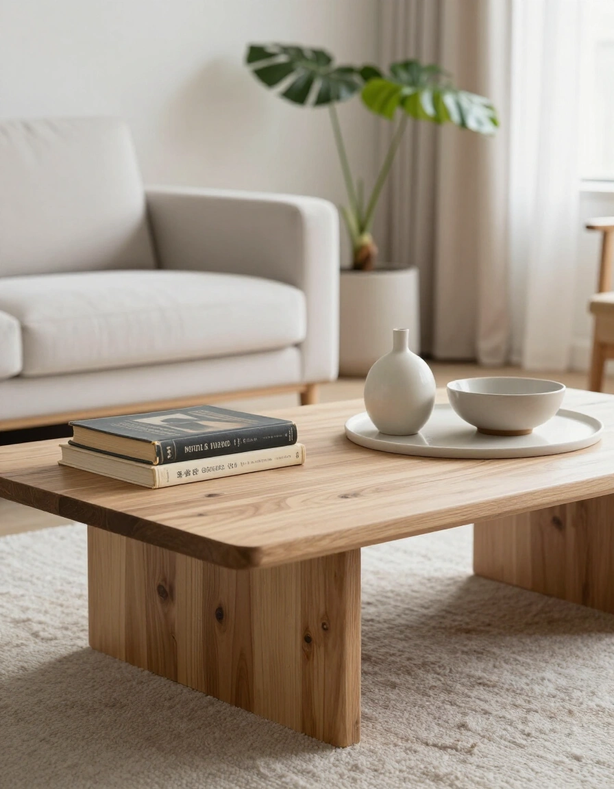 14. Eclectic Japandi Coffee Table