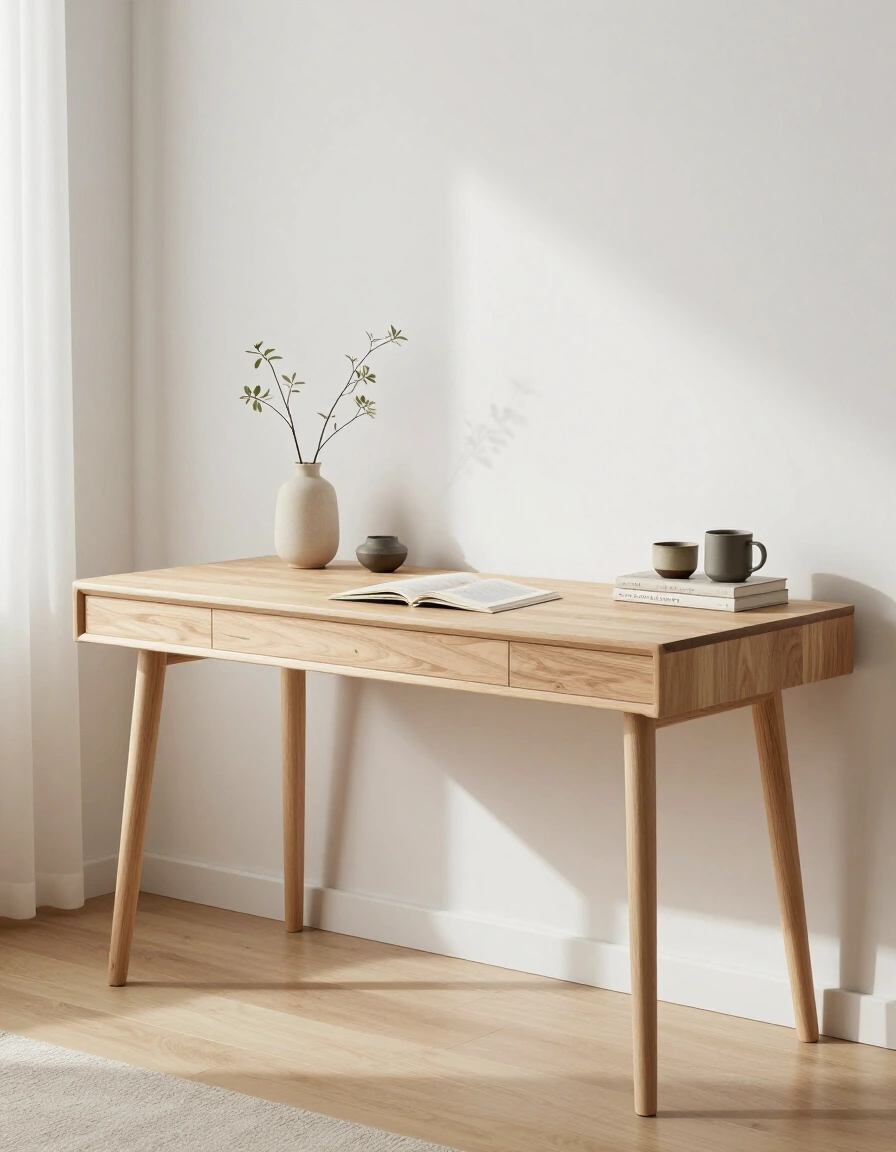 18. Japandi Zen Desk