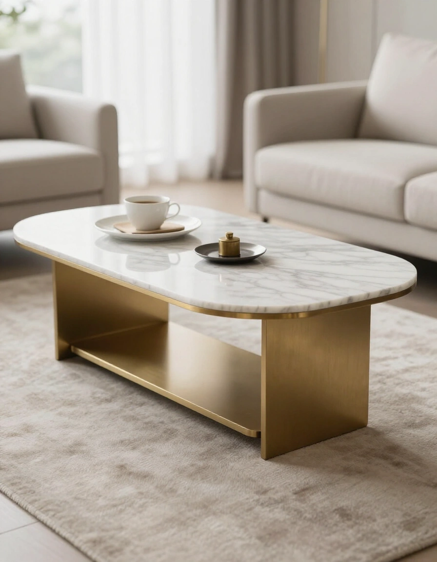 8. Luxury Japandi Coffee Table