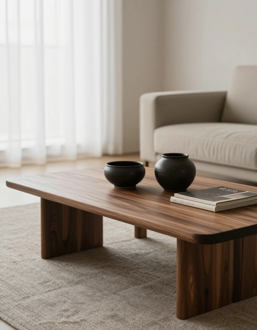 11. Moody Japandi Coffee Table
