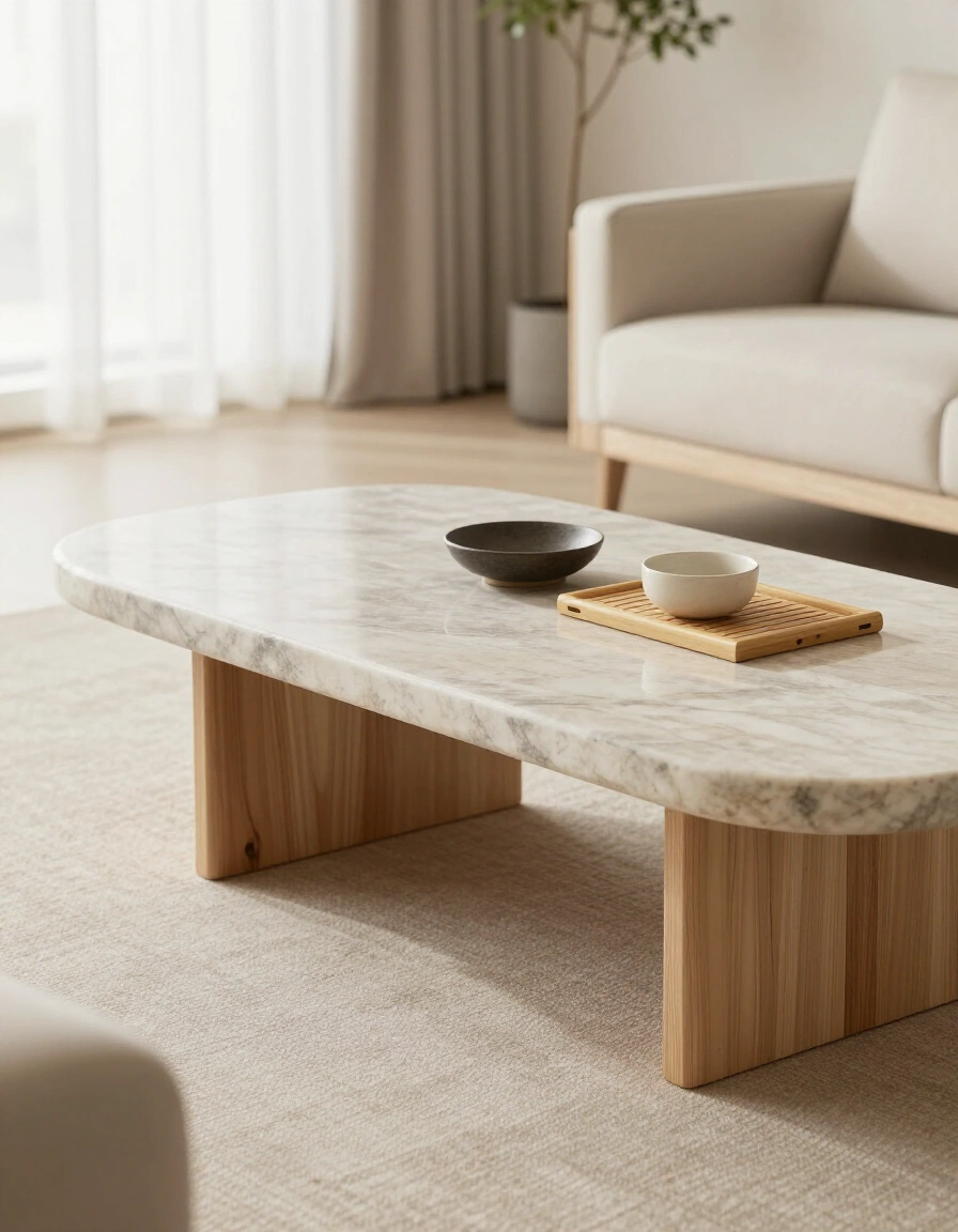 23. Zen Japandi Coffee Table
